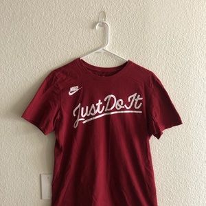 Red NIKE graphic  tshirt